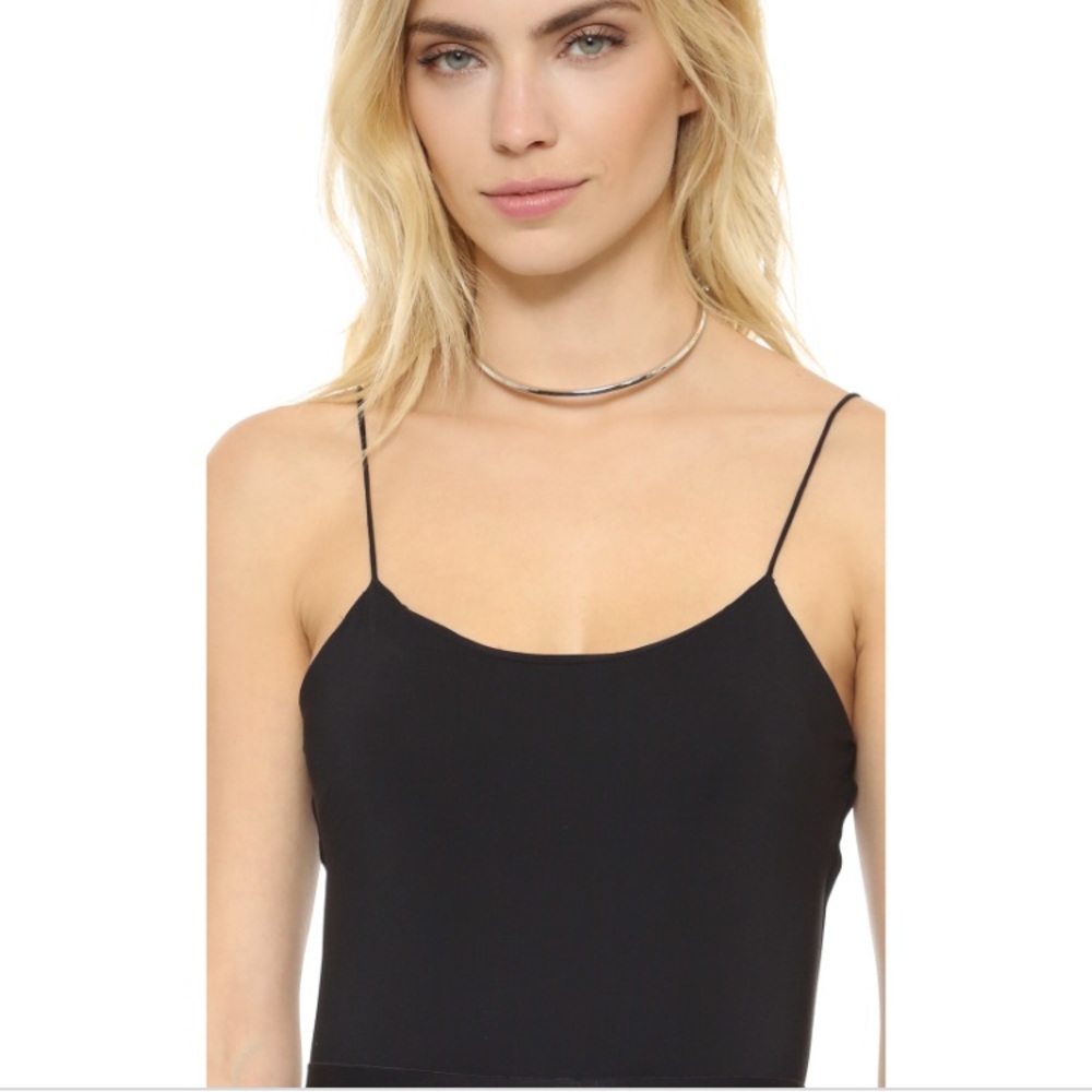 Silver plated Eddie Borgo Peaked collar necklace